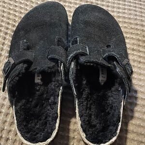 Birkenstock Boston Suede/Shearling